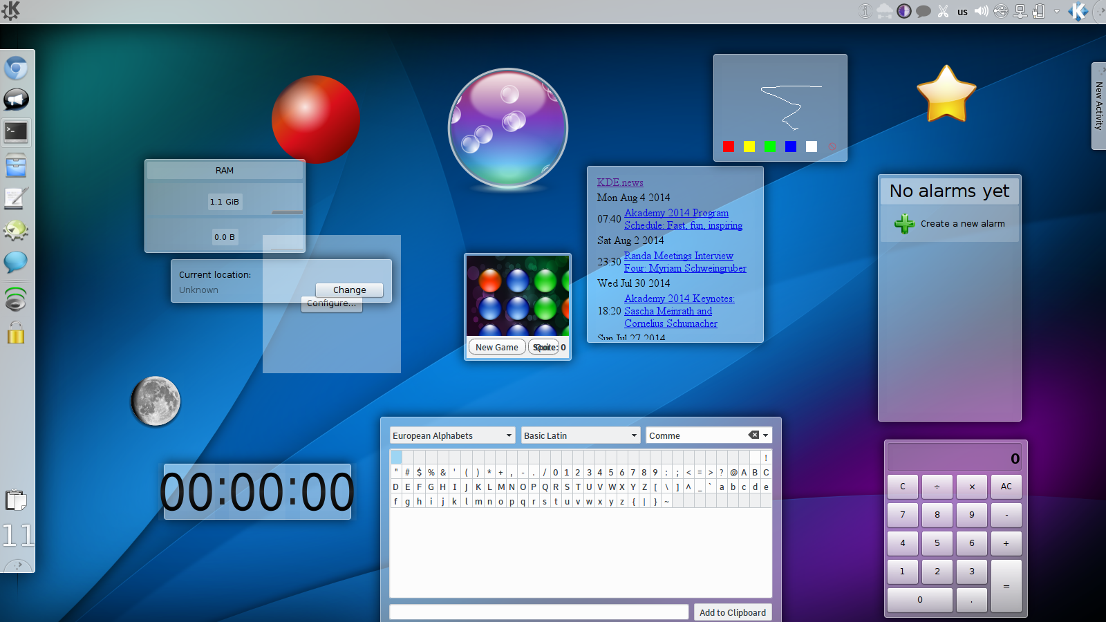 My genuine KDE4 desktop